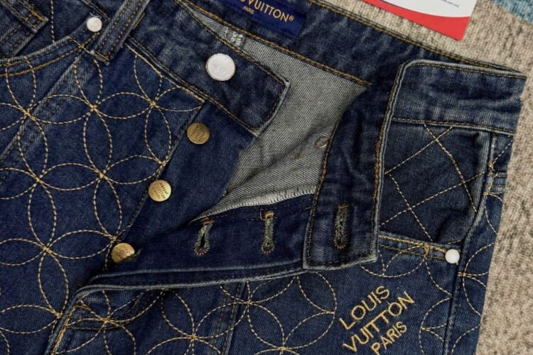Quần Short LV Pharrell Nigo 2025 Denim Shorts Dandy Monogram