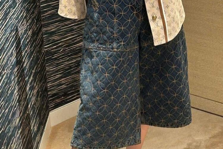 Quần Short LV Pharrell Nigo 2025 Denim Shorts Dandy Monogram