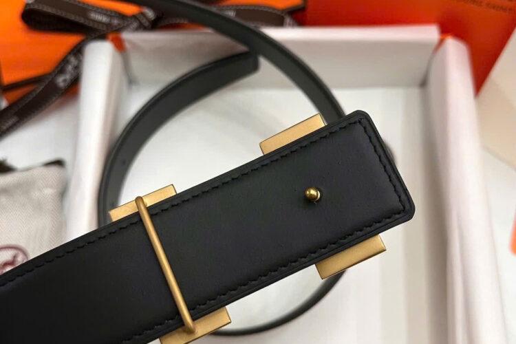 Thắt Lưng Hermes Belt Etoupe Togo Brush Gold H Buckle