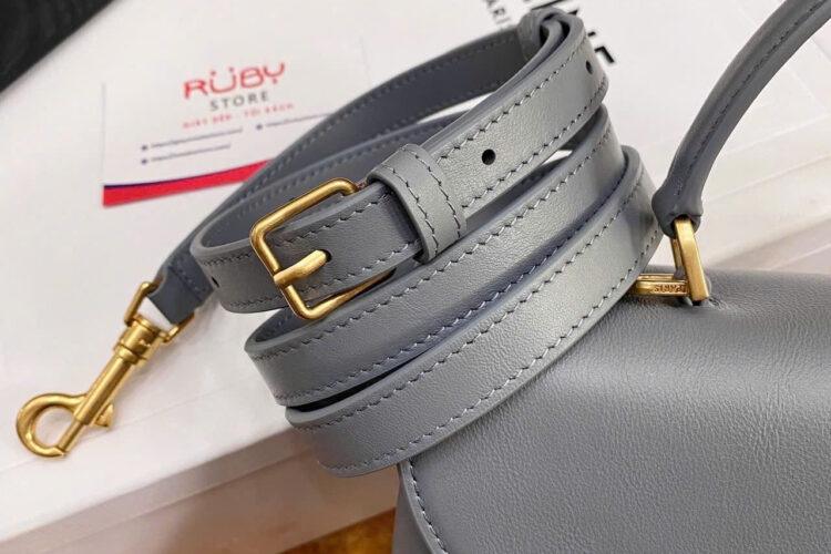 Túi Celine Medium Nino Bag In Grey Grained Calfskin Size 25 Màu Xám