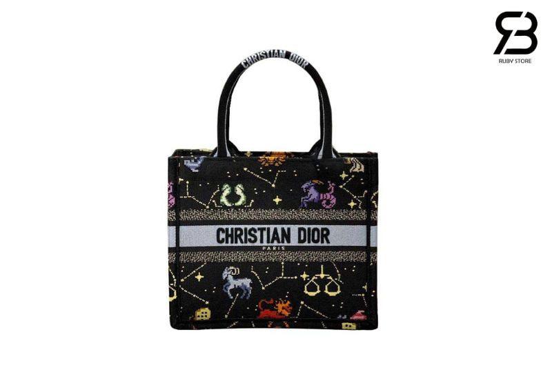 Túi Dior Tote Book Small Black Zodiac Size 26 Best Deal