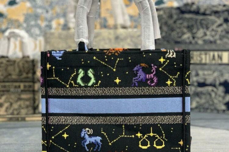 Túi Dior Tote Book Small Black Zodiac Size 26 Best Deal