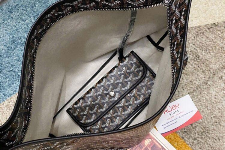Túi Goyard Bohème Hobo Goyardine Canvas Black Màu Đen