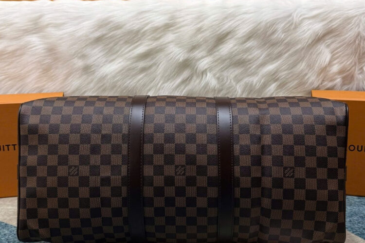 Túi LV Keepall Bandoulière 50 Damier Ebene Màu Nâu