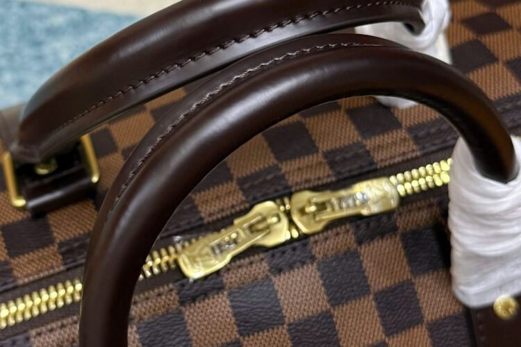 Túi LV Keepall Bandoulière 50 Damier Ebene Màu Nâu