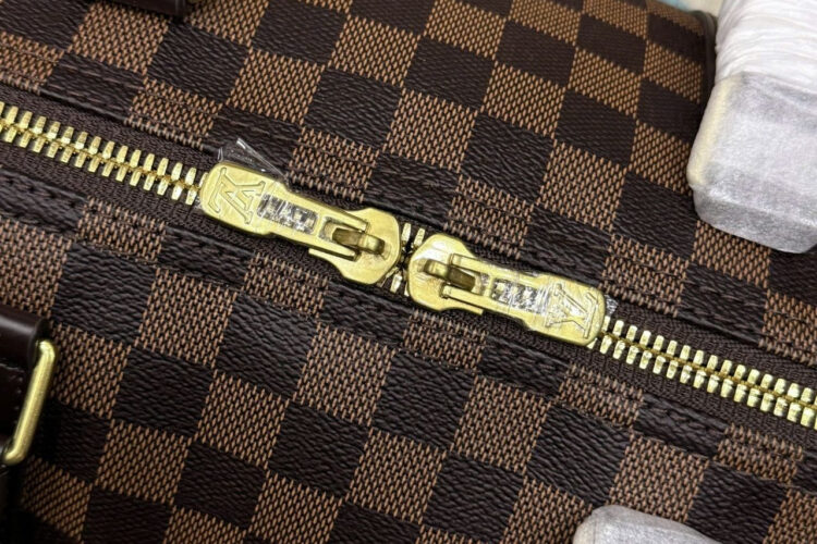 Túi LV Keepall Bandoulière 50 Damier Ebene Màu Nâu