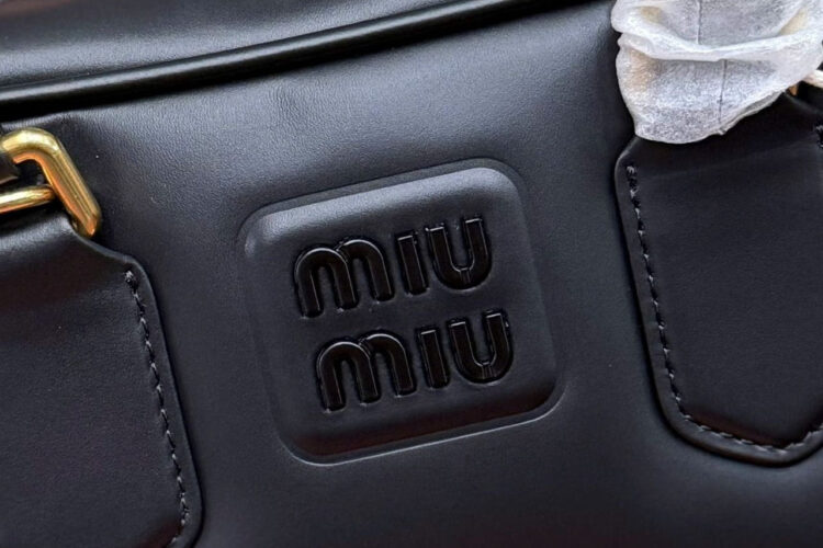 Túi Miu Miu Arcadie Black Leather Regular Bag Size 22 đen