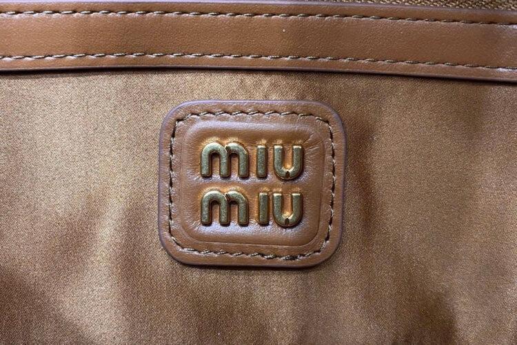 Túi Miu Miu Arcadie Cognac Leather Regular Bag Size 22 Best Da Ý
