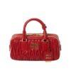 Túi Miu Miu Arcadie Matelassé Nappa Red Leather Bag Size 22 Đỏ