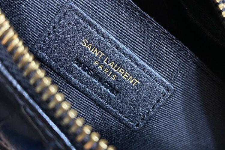 Túi YSL Lou Camera Bag In Crocodile Embossed Size 23 Màu đen