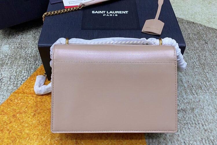 Túi YSL Sunset Top Handle In Blush Pink Calfskin GHW Hồng