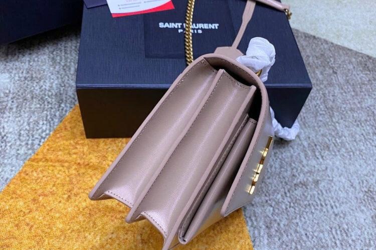 Túi YSL Sunset Top Handle In Blush Pink Calfskin GHW Hồng