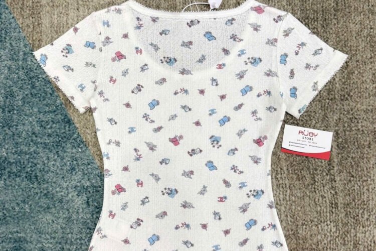 Áo CN 24 Coco White Knit Top Màu Trắng