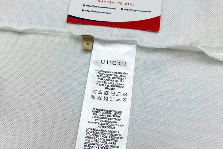 Áo Polo Gucci Cotton Piquet With Interlocking G White Màu Trắng