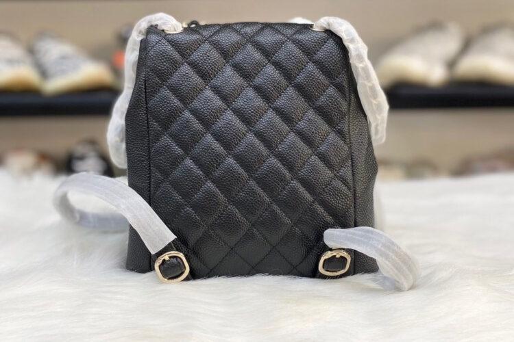 Ba Lô CN 23SS Duma Backpack Black Caviar GHW Đen Khóa Vàng