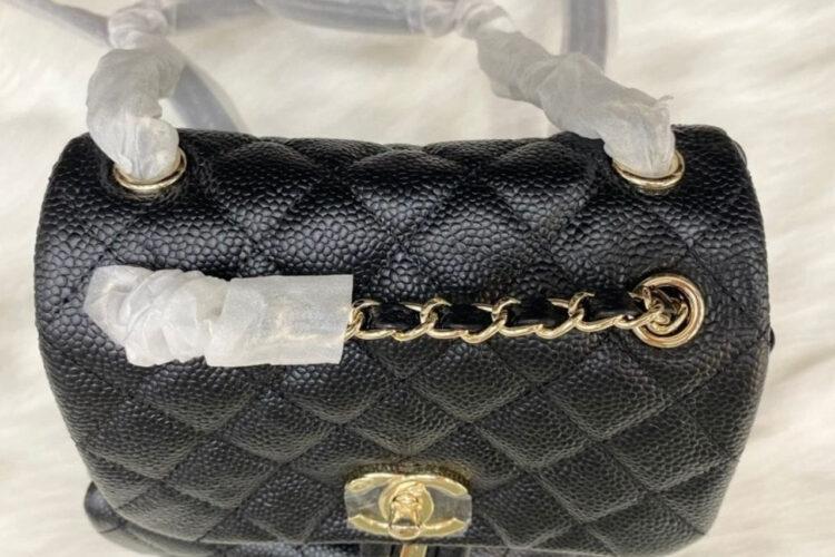 Ba Lô CN 23SS Duma Backpack Black Caviar GHW Đen Khóa Vàng