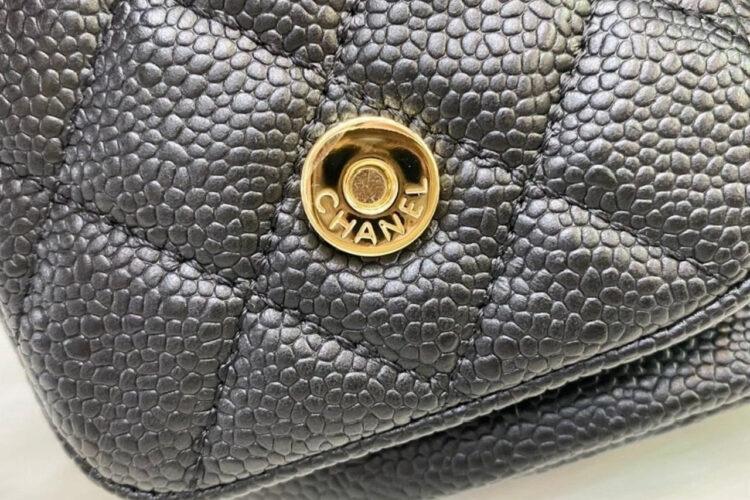Ba Lô CN 23SS Duma Backpack Black Caviar GHW Đen Khóa Vàng