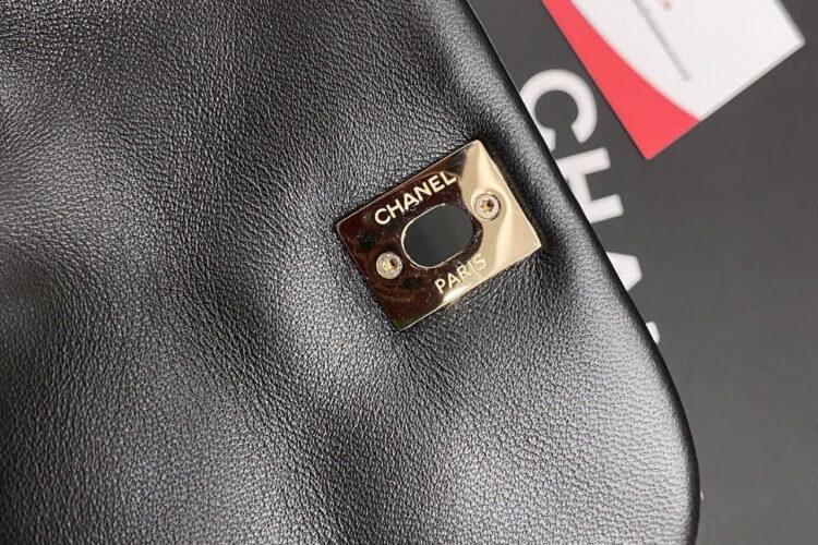 Ba Lô CN Duma Mini Backpack Black Lambskin GHW Đen Khóa Vàng