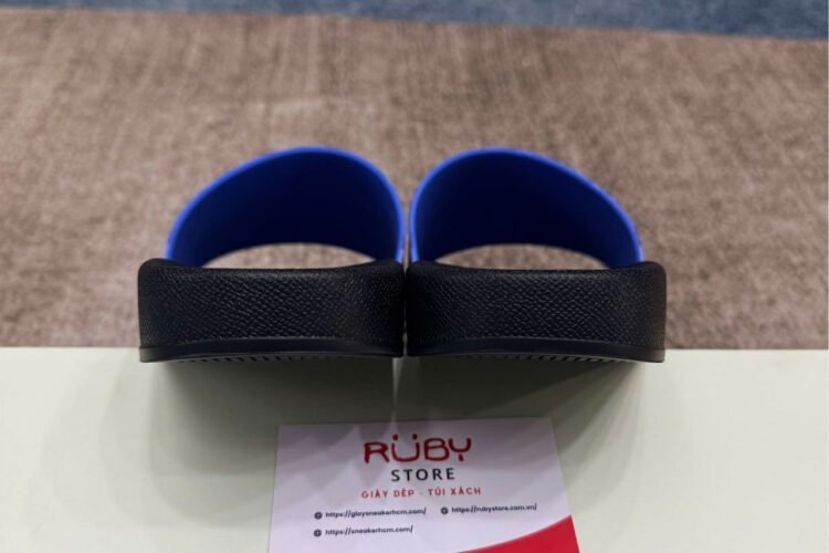 Dép Burberry Check Slides Hyacinth Xanh Dương