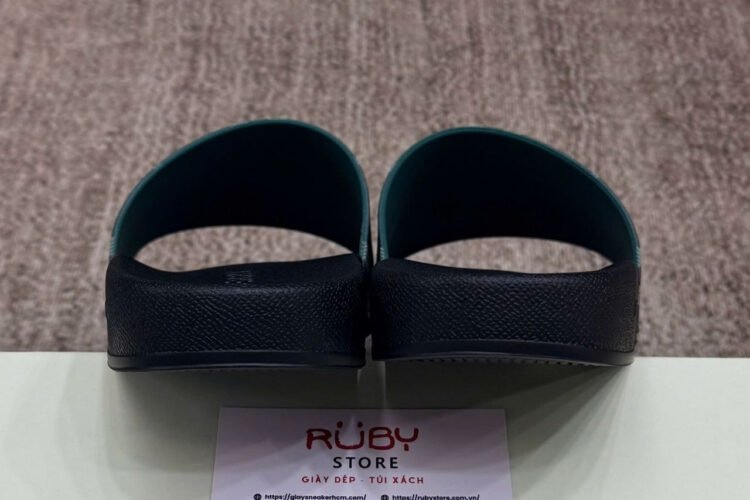 Dép Burberry Check Slides Leaf Màu Xanh