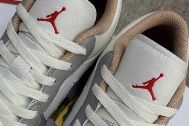Giày Air Jordan 1 Low Red College Grey Xám Trắng