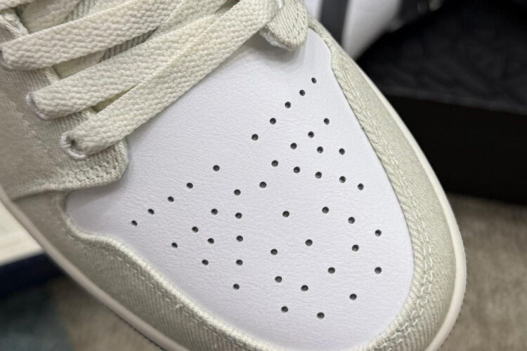 Giày Air Jordan 1 Low SE Denim Star Blue Xanh Trắng