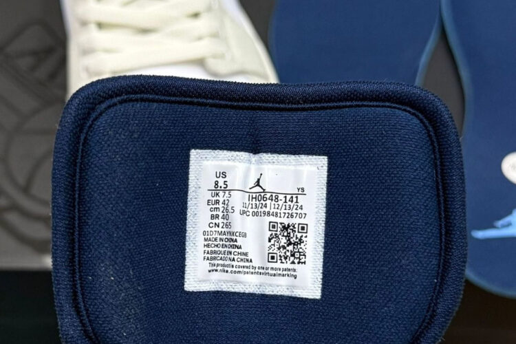 Giày Air Jordan 1 Low SE Denim Star Blue Xanh Trắng