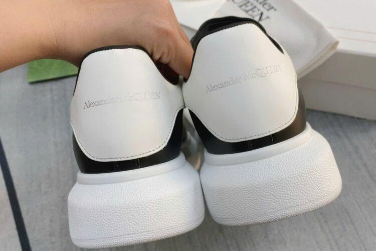 Giày Alexander McQueen Black White Calfskin Màu Đen Trắng