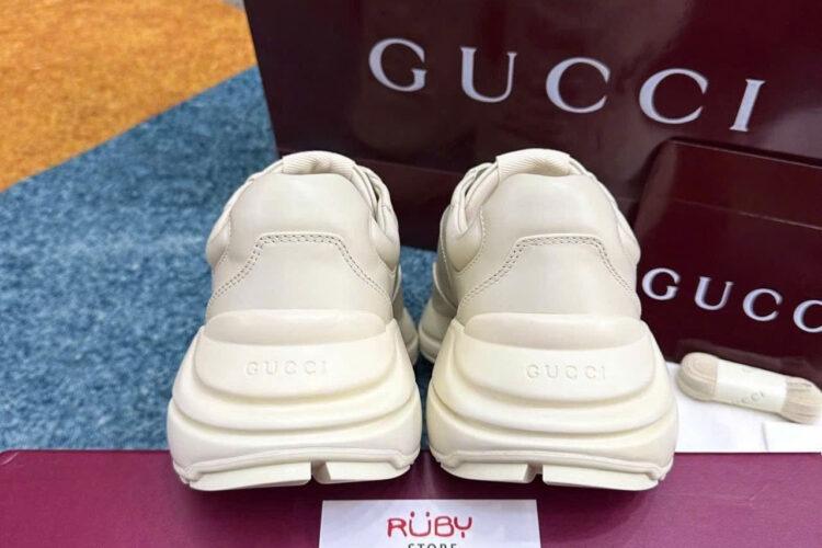 Giày Gucci Rhyton Interlocking G White Blue trắng xanh