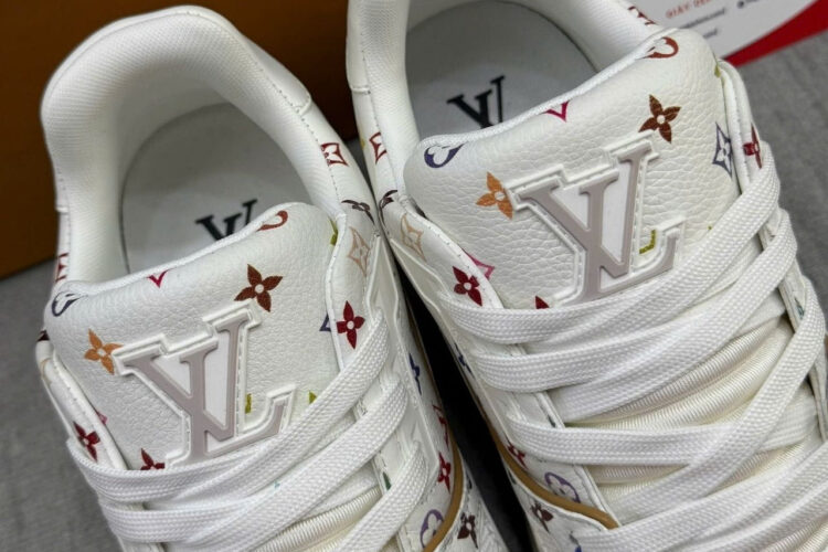Giày LV X TM Murakimi Trainer White Multicolor Monogram