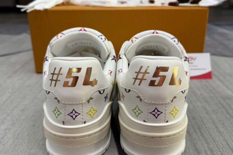 Giày LV X TM Murakimi Trainer White Multicolor Monogram