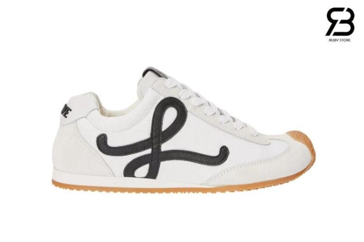 Giày Loewe Ballet Runner 2.0 White Black Trắng Đen