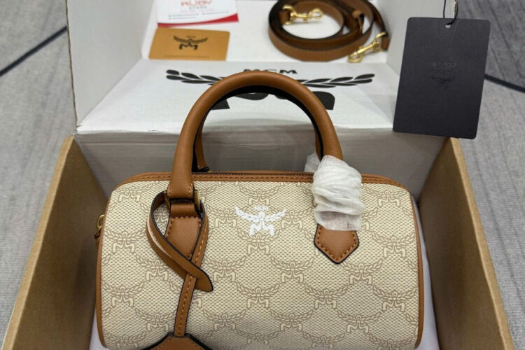 Túi Ella Boston Bag In Lauretos Beige Brown Màu Be Nâu
