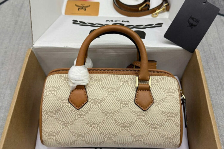 Túi Ella Boston Bag In Lauretos Beige Brown Màu Be Nâu