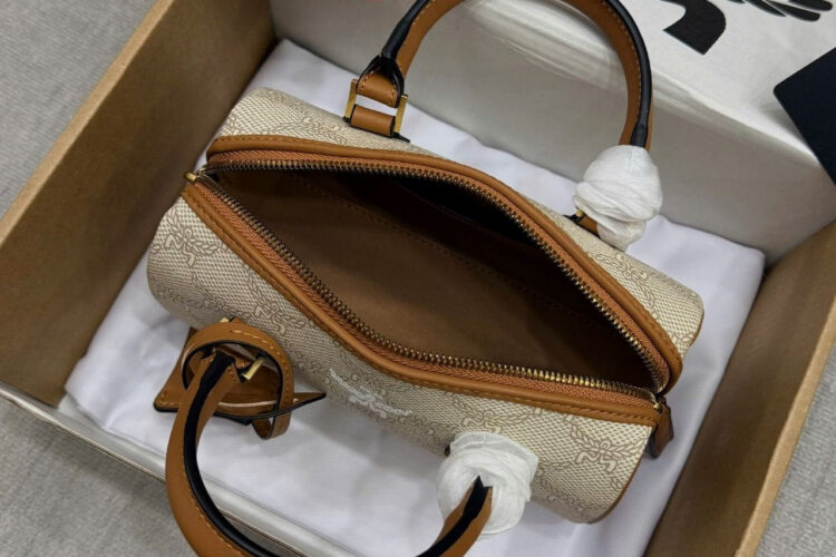 Túi Ella Boston Bag In Lauretos Beige Brown Màu Be Nâu