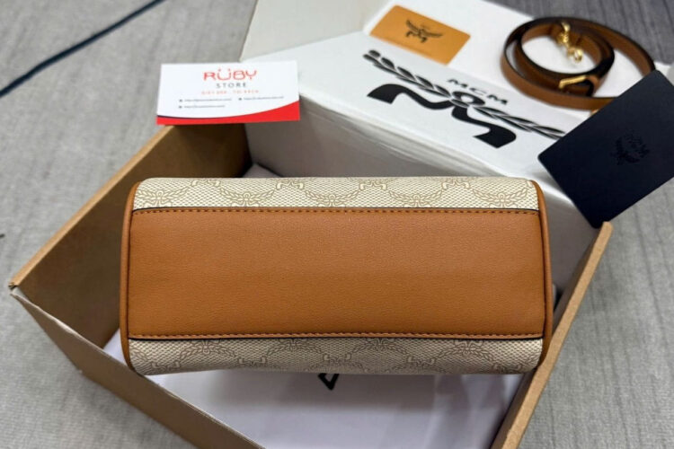 Túi Ella Boston Bag In Lauretos Beige Brown Màu Be Nâu