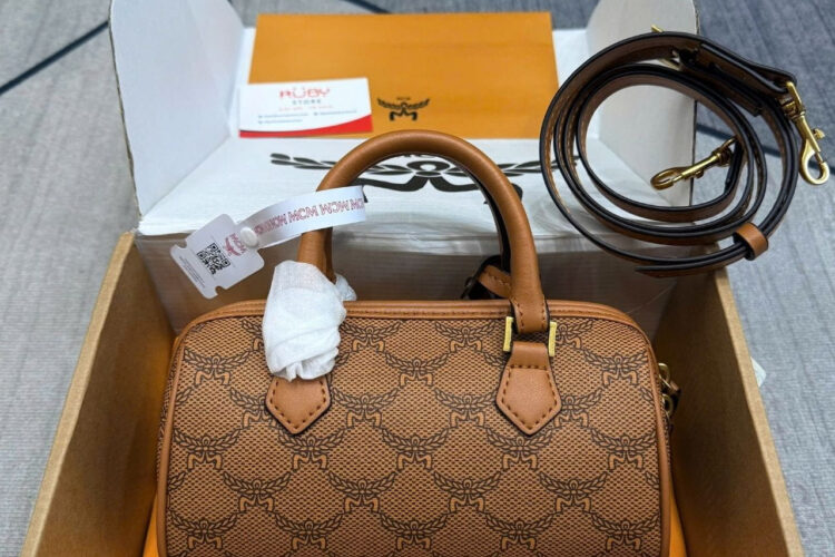 Túi Ella Boston Bag In Lauretos Cognac Màu Nâu