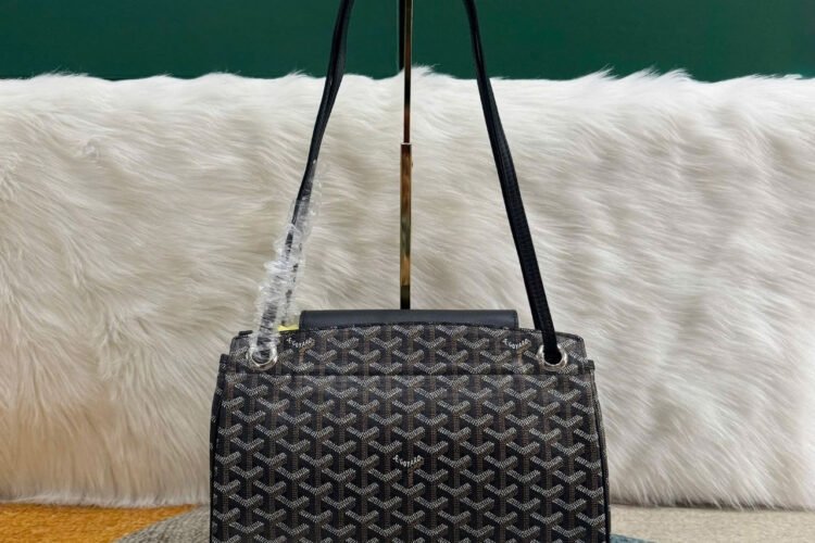Túi Goyard Rouette Souple Black Goyardine PM Bag Size 31CM
