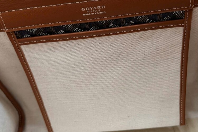 Túi Goyard Rouette Souple Black Goyardine Tan Calfskin PM Bag Size 31CM