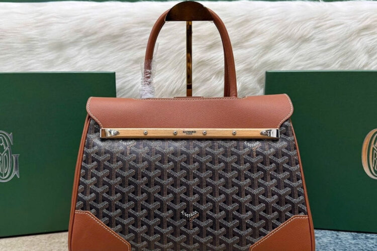 Túi Goyard Saigon Tote Black Tan 34CM Màu đen Nâu