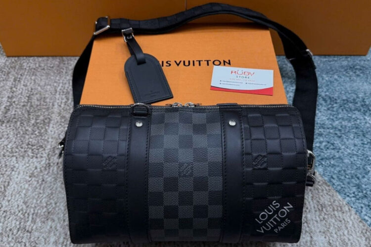 Túi LV City Keepall Bag Black Graphite N40452 Màu đen