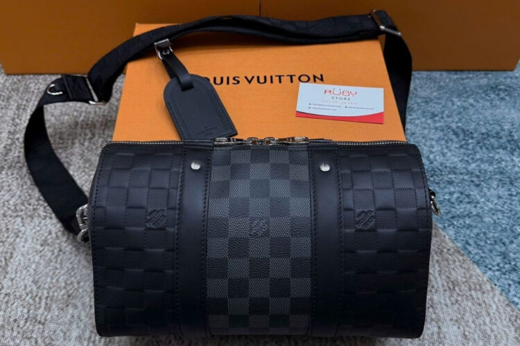 Túi LV City Keepall Bag Black Graphite N40452 Màu đen