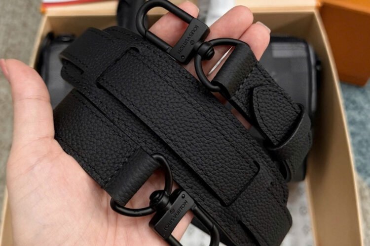 Túi LV Keepall Bandoulière 25 Damoflage Black Canvas M14919 Xám đen
