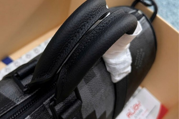 Túi LV Keepall Bandoulière 25 Damoflage Black Canvas M14919 Xám đen