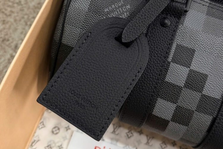 Túi LV Keepall Bandoulière 25 Damoflage Black Canvas M14919 Xám đen