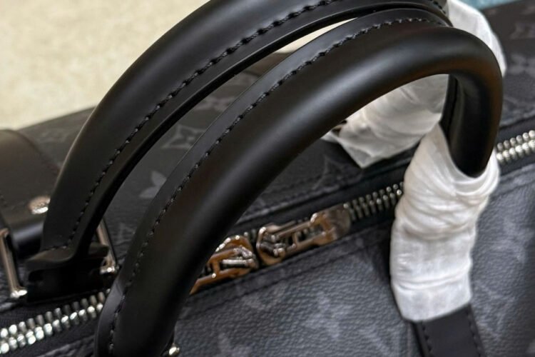 Túi LV Keepall Bandoulière 45 Monogram Eclipse Màu Xám