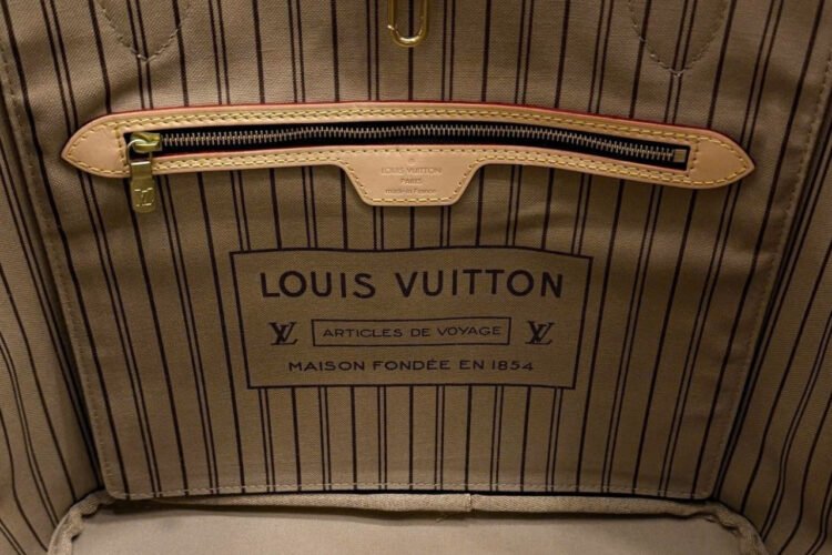 Túi LV Neverfull MM Monogram Beige M46975 Nâu Lót Be
