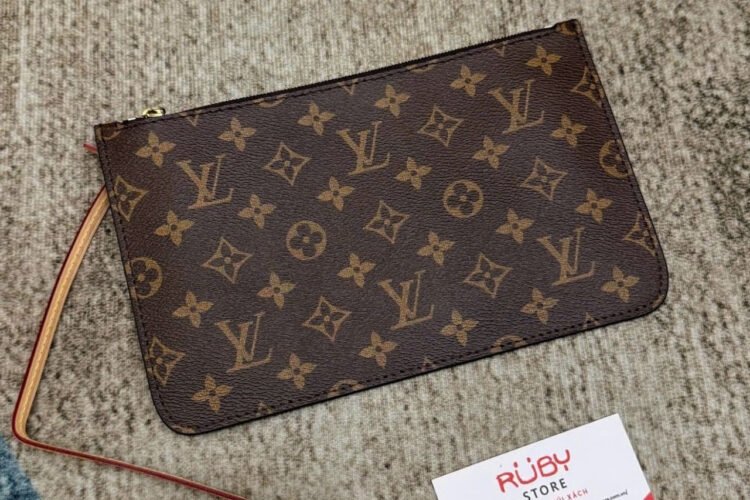 Túi LV Neverfull MM Monogram Beige M46975 Nâu Lót Be