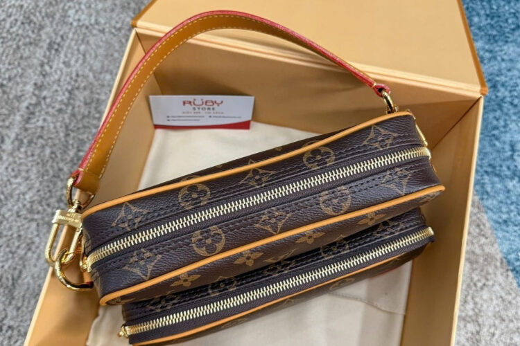 Túi LV Nil Messenger G69 Monogram Canvas M14016 Nâu