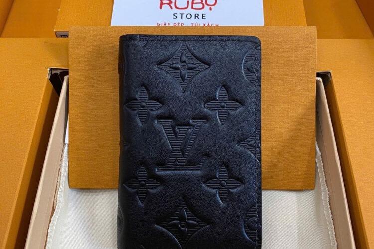 Ví LV Pocket Organizer M62899 Black Monogram Shadow Best Pháp